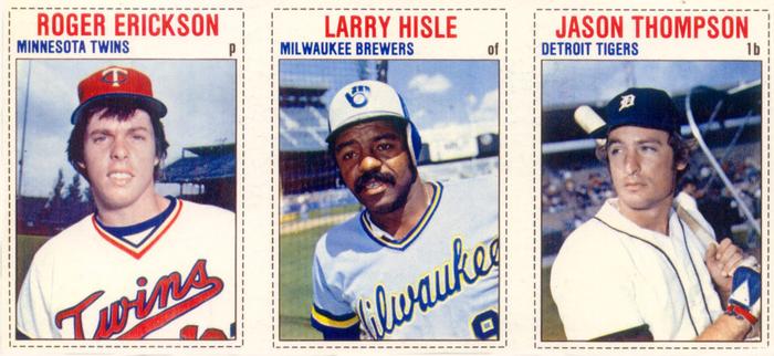 1979 Hostess - Panels #94-96 Roger Erickson / Larry Hisle / Jason Thompson Front