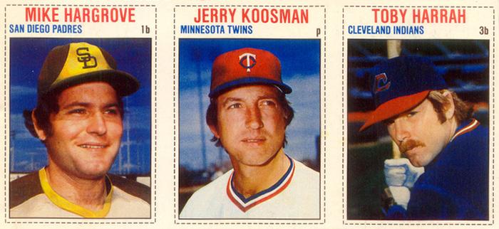 1979 Hostess - Panels #148-150 Mike Hargrove / Jerry Koosman / Toby Harrah Front