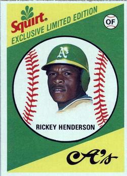 1981 Topps Squirt #28 Rickey Henderson Front