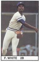 1981 All-Star Game Program Inserts #NNO Frank White Front