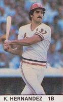 1981 All-Star Game Program Inserts #NNO Keith Hernandez Front