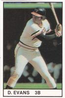 1981 All-Star Game Program Inserts #NNO Darrell Evans Front