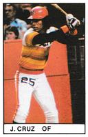1981 All-Star Game Program Inserts #NNO Jose Cruz Front