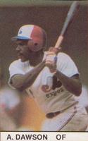 1981 All-Star Game Program Inserts #NNO Andre Dawson Front