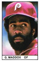 1981 All-Star Game Program Inserts #NNO Garry Maddox Front