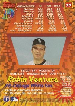 1995 Topps DIII #39 Robin Ventura Back
