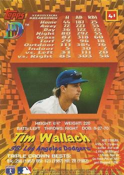 1995 Topps DIII #41 Tim Wallach Back