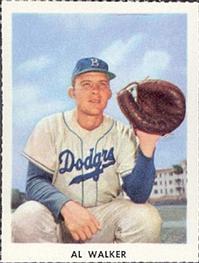 1955 Golden Stamps Brooklyn Dodgers #22 Al Walker Front