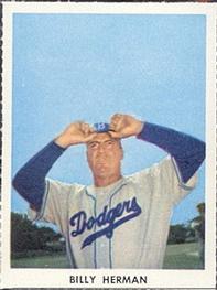 1955 Golden Stamps Brooklyn Dodgers #NNO Billy Herman Front