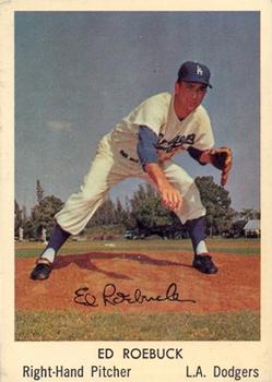 1960 Bell Brand Los Angeles Dodgers #13 Ed Roebuck Front