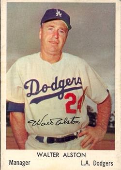 1960 Bell Brand Los Angeles Dodgers #18 Walt Alston Front