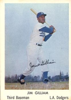 1960 Bell Brand Los Angeles Dodgers #4 Jim Gilliam Front
