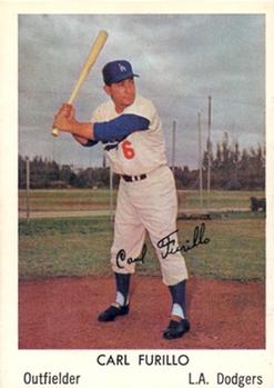 1960 Bell Brand Los Angeles Dodgers #8 Carl Furillo Front