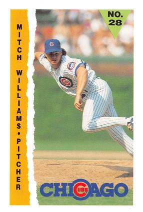 1990 Marathon Chicago Cubs #NNO Mitch Williams Front