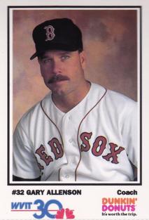 1992 Dunkin' Donuts Boston Red Sox #NNO Gary Allenson Front