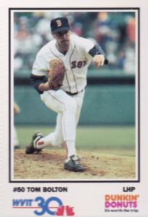 1992 Dunkin' Donuts Boston Red Sox #NNO Tom Bolton Front