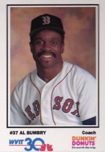 1992 Dunkin' Donuts Boston Red Sox #NNO Al Bumbry Front