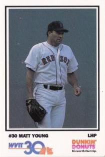 1992 Dunkin' Donuts Boston Red Sox #NNO Matt Young Front