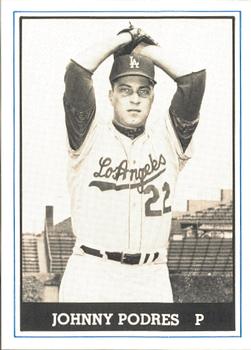 1980 TCMA 1959 Los Angeles Dodgers Black & White #029 Johnny Podres Front