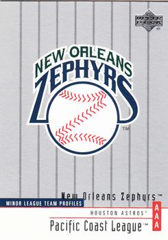 2002 Upper Deck Minor League #246 New Orleans Zephyrs Front