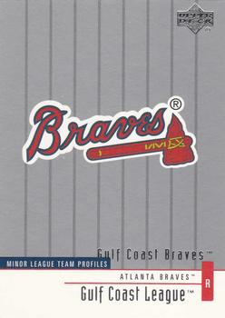2002 Upper Deck Minor League #266 Gulf Coast Braves Front