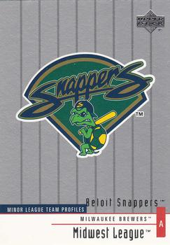 2002 Upper Deck Minor League #270 Beloit Snappers Front