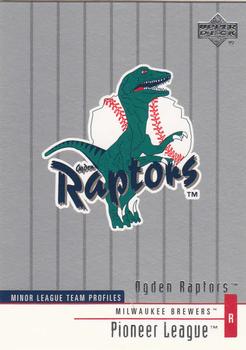 2002 Upper Deck Minor League #271 Ogden Raptors Front