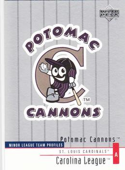 2002 Upper Deck Minor League #274 Potomac Cannons Front