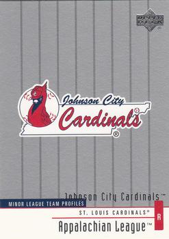 2002 Upper Deck Minor League #277 Johnson City Cardinals Front