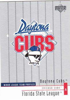 2002 Upper Deck Minor League #280 Daytona Cubs Front