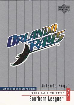 2002 Upper Deck Minor League #285 Orlando Rays Front