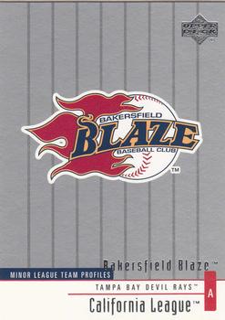 2002 Upper Deck Minor League #286 Bakersfield Blaze Front