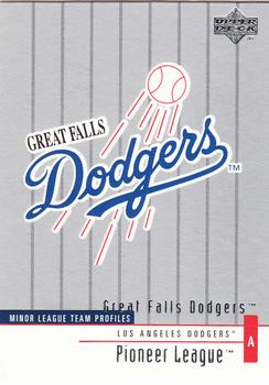 2002 Upper Deck Minor League #299 Great Falls Dodgers Front