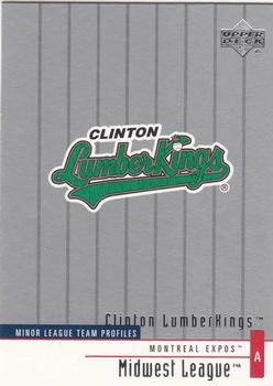 2002 Upper Deck Minor League #304 Clinton LumberKings Front