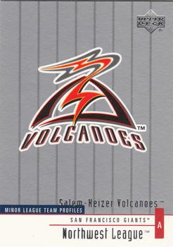 2002 Upper Deck Minor League #310 Salem-Keizer Volcanoes Front