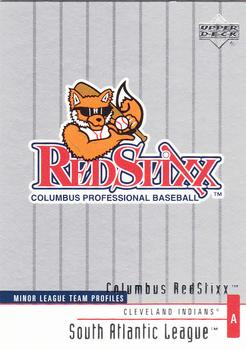 2002 Upper Deck Minor League #315 Columbus RedStixx Front
