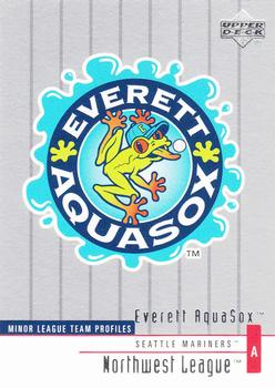 2002 Upper Deck Minor League #322 Everett AquaSox Front