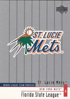 2002 Upper Deck Minor League #330 St. Lucie Mets Front