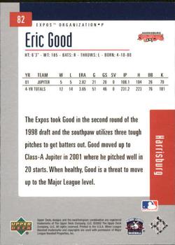 2002 Upper Deck Minor League #82 Eric Good Back