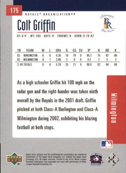 2002 Upper Deck Minor League #175 Colt Griffin Back