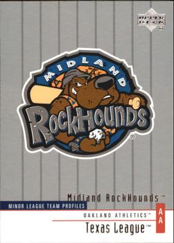 2002 Upper Deck Minor League #252 Midland RockHounds Front