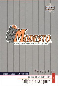 2002 Upper Deck Minor League #253 Modesto A's Front