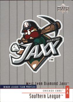 2002 Upper Deck Minor League #279 West Tenn Diamond Jaxx Front