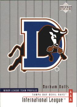 2002 Upper Deck Minor League #284 Durham Bulls Front