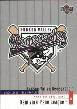 2002 Upper Deck Minor League #288 Hudson Valley Renegades Front