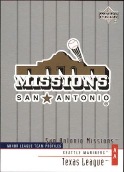 2002 Upper Deck Minor League #319 San Antonio Missions Front