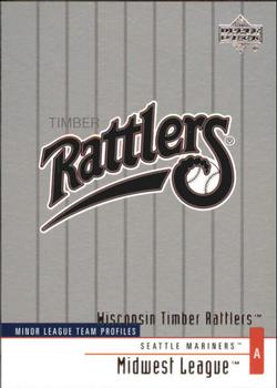 2002 Upper Deck Minor League #321 Wisconsin Timber Rattlers Front