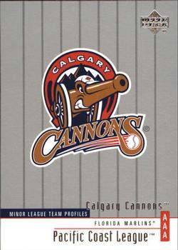 2002 Upper Deck Minor League #323 Calgary Cannons Front