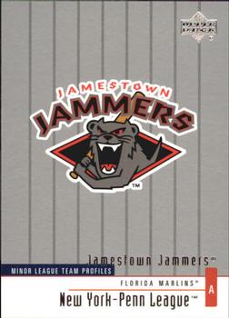 2002 Upper Deck Minor League #327 Jamestown Jammers Front