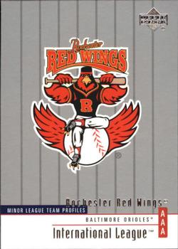 2002 Upper Deck Minor League #334 Rochester Red Wings Front
